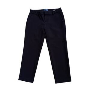 Old Navy Womens Size 2 Black Mid Rise Harper Cropped Pants 24" Inseam